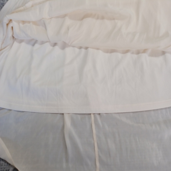 Miller The Label Ivory Balletcore Scoop Neck Pleated Skirt Midi Tank Dress Sz M - Picture 10 of 11